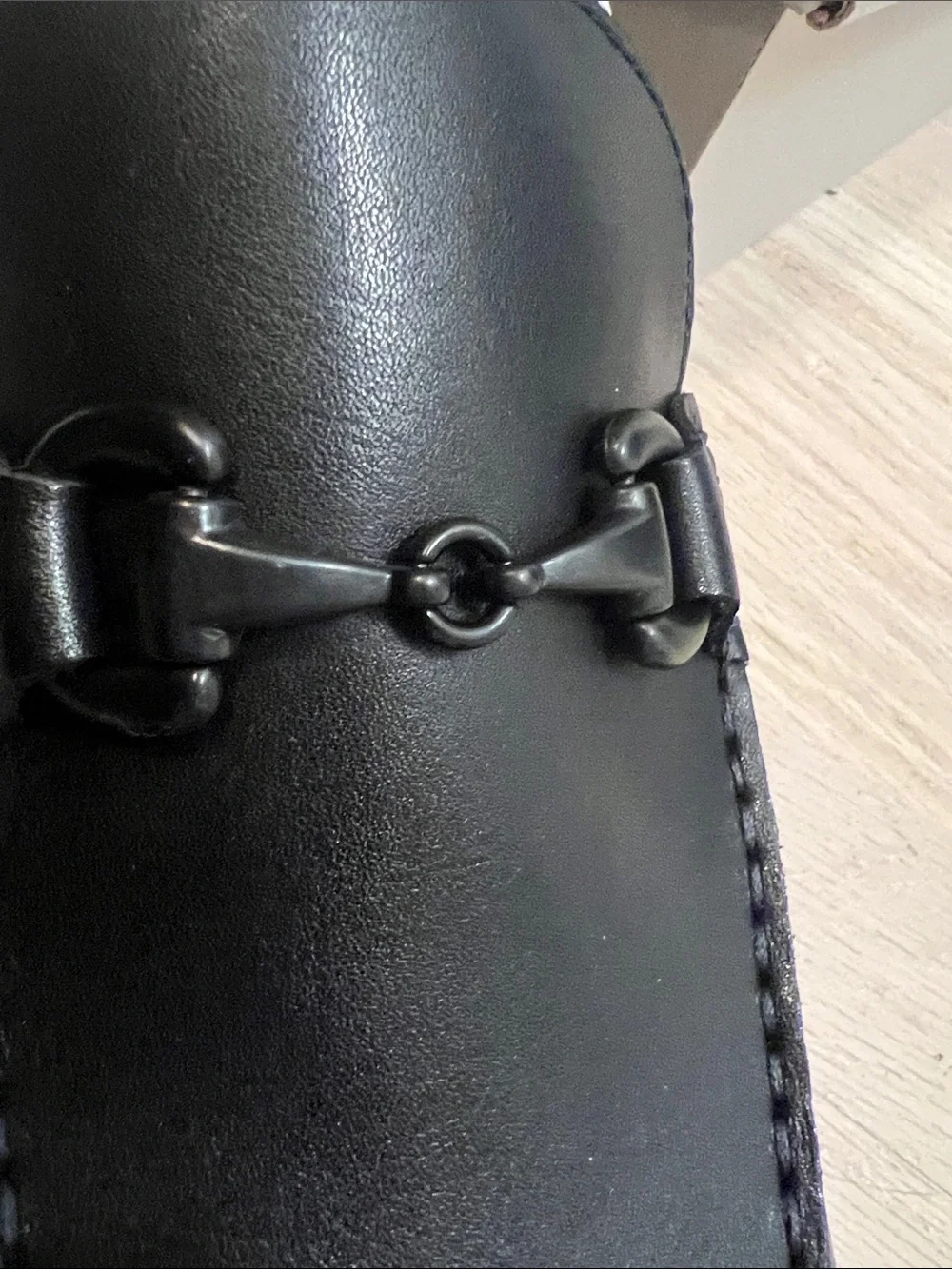 Kenneth Cole Reaction Black Leather Bit Loafers